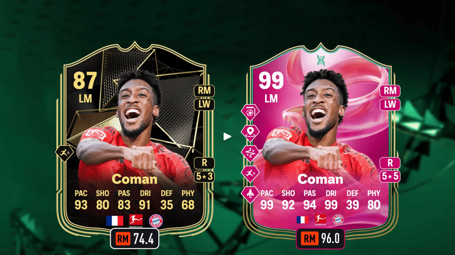 Top 5 best players for the Double 99 Evolution in EA Sports FC 25