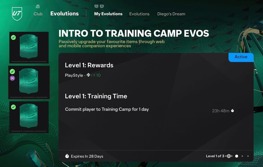Training Camp Evolutions Explained: How to Complete the New Evolution Type