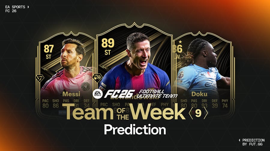 Team of the Week 9 Prediction - EA FC 26