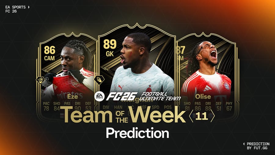 Team of the Week 11 Prediction - EA FC 26