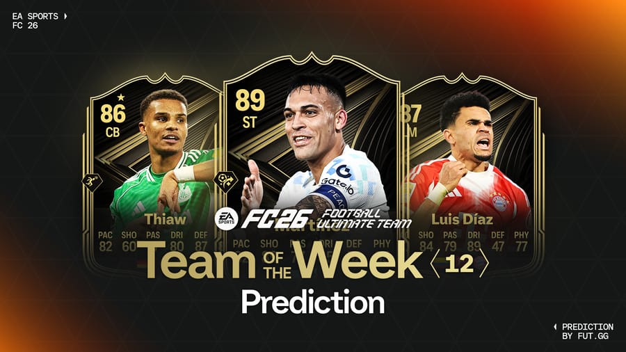 Team of the Week 12 Prediction - EA FC 26