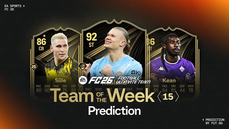 Team of the Week 15 Prediction - EA FC 26