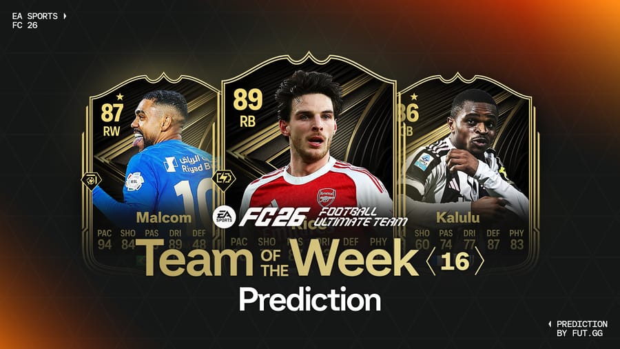 Team of the Week 16 Prediction - EA FC 26