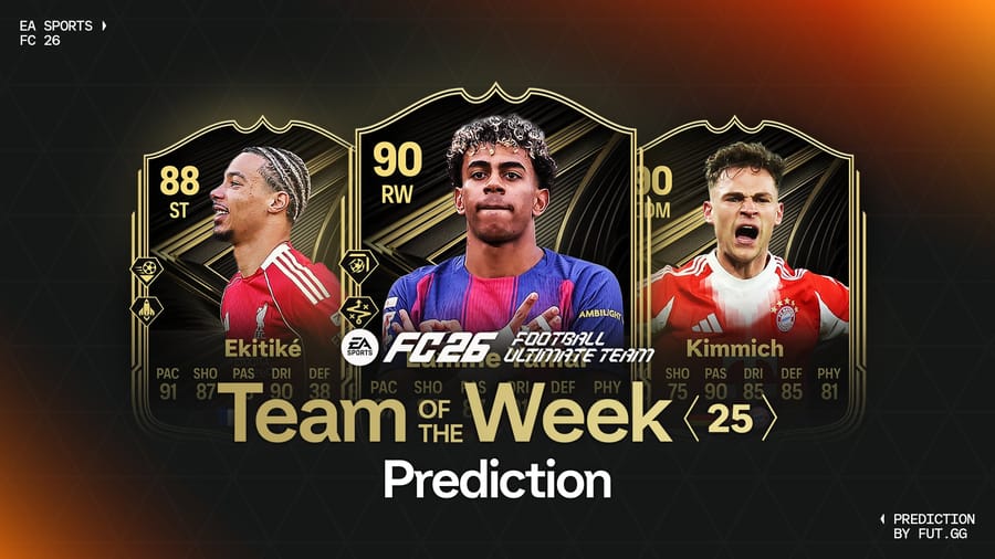 Team of the Week 25 Prediction - EA FC 26