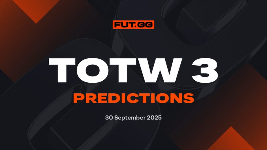 Team of the Week 3 Prediction - EA FC 26